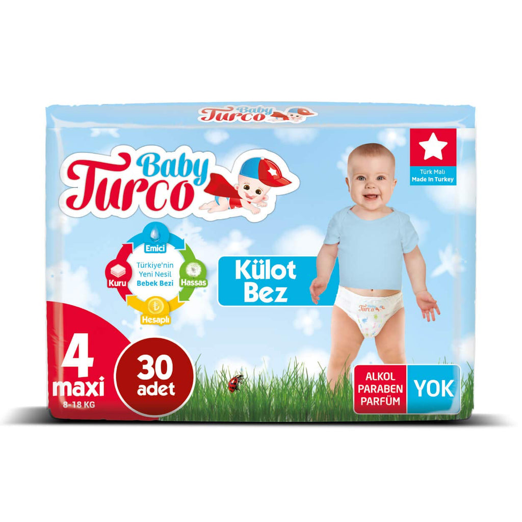 Baby Turco Külot Bez 4 Numara Maxi (8-18 Kg)