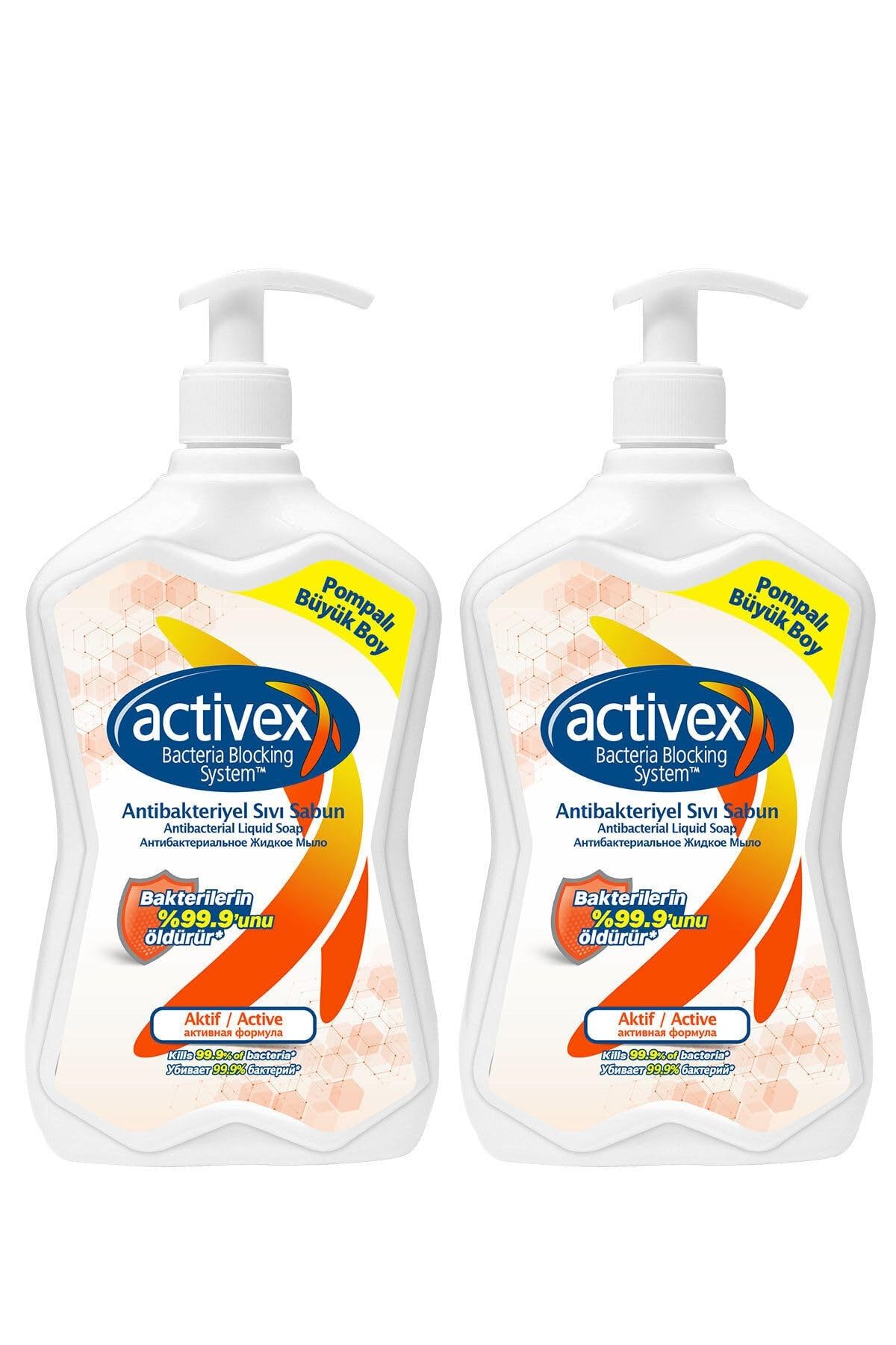 Activex Antibakteriyel Sıvı Sabun Aktif 2x700ml