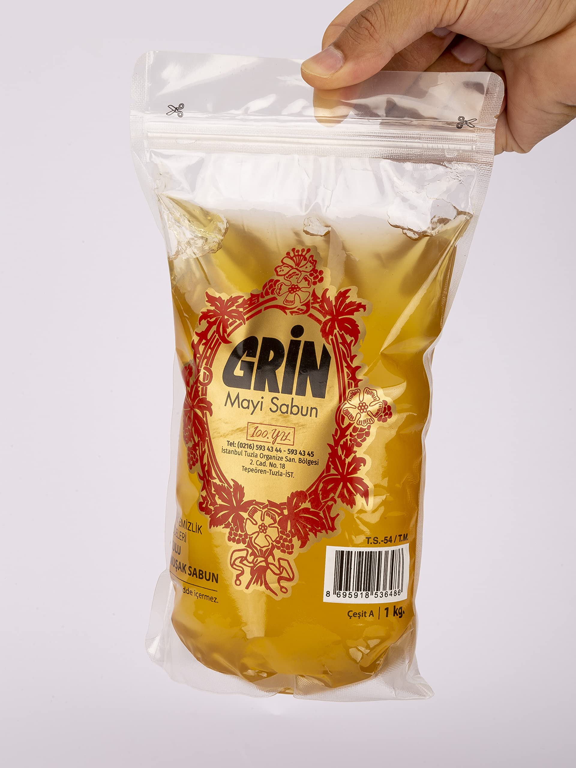 alavan Ekolojik Arap Sabunu, 1 Kg Organik Jel Sabun, Ayçiçeği Yağı Özlü Doğal Sıvı Sabun