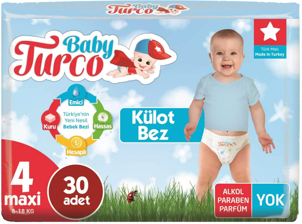 Baby Turco Külot Bez 4 Numara Maxi (8-18 Kg)