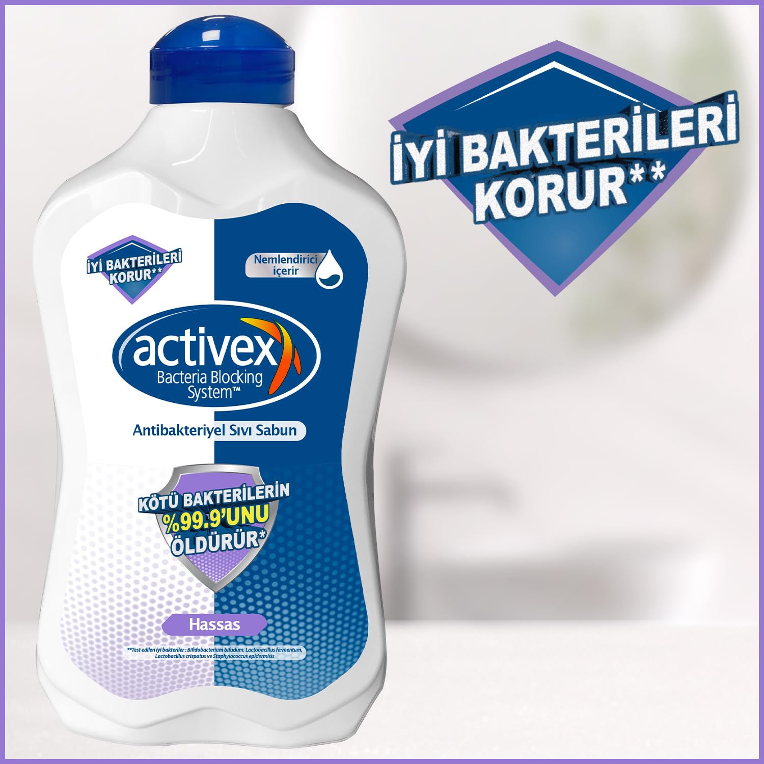 Activex Antibakteriyel Sıvı Sabun, Hassas, 1.5 lt