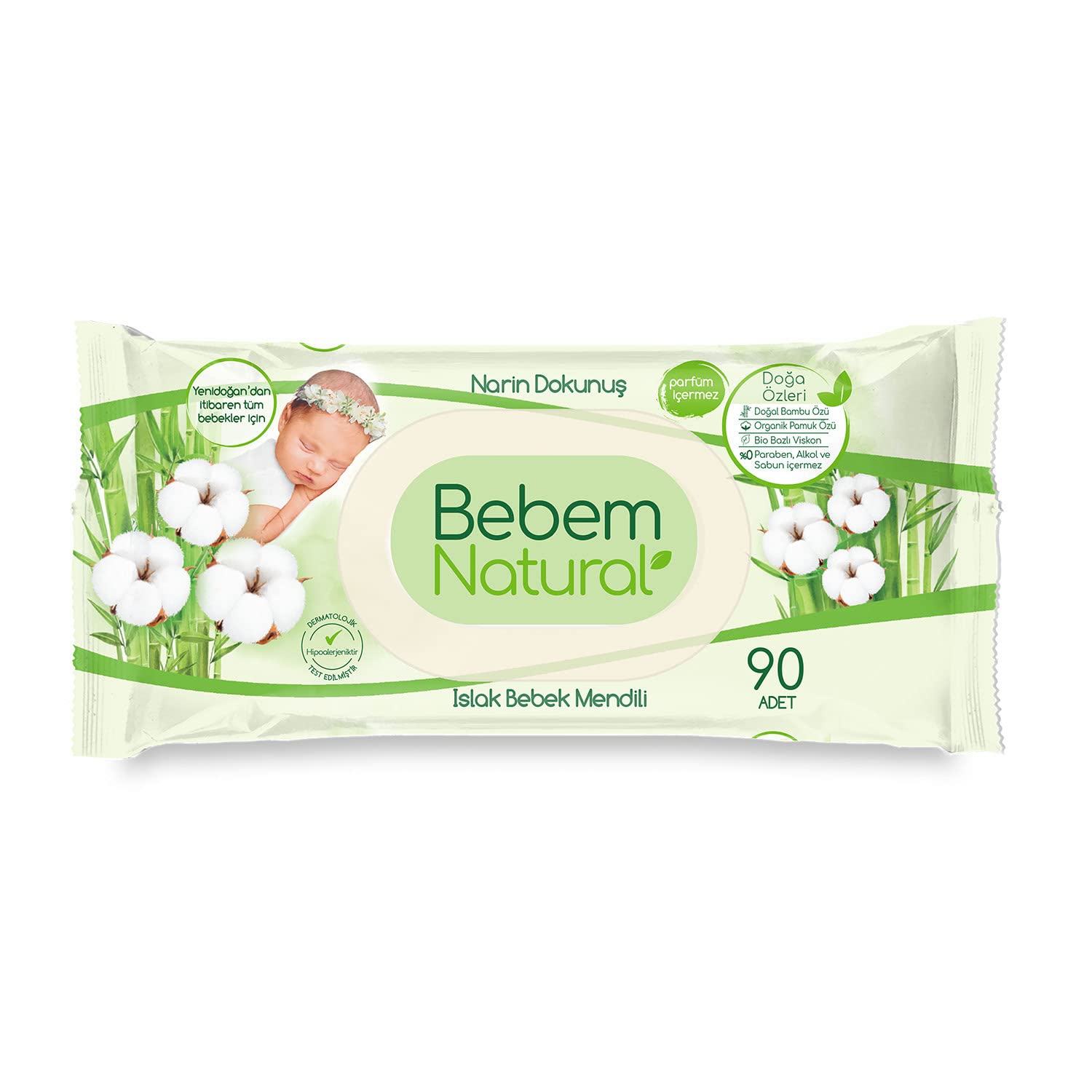 Bebem Natural Islak Bebek Havlusu 90 Yaprak