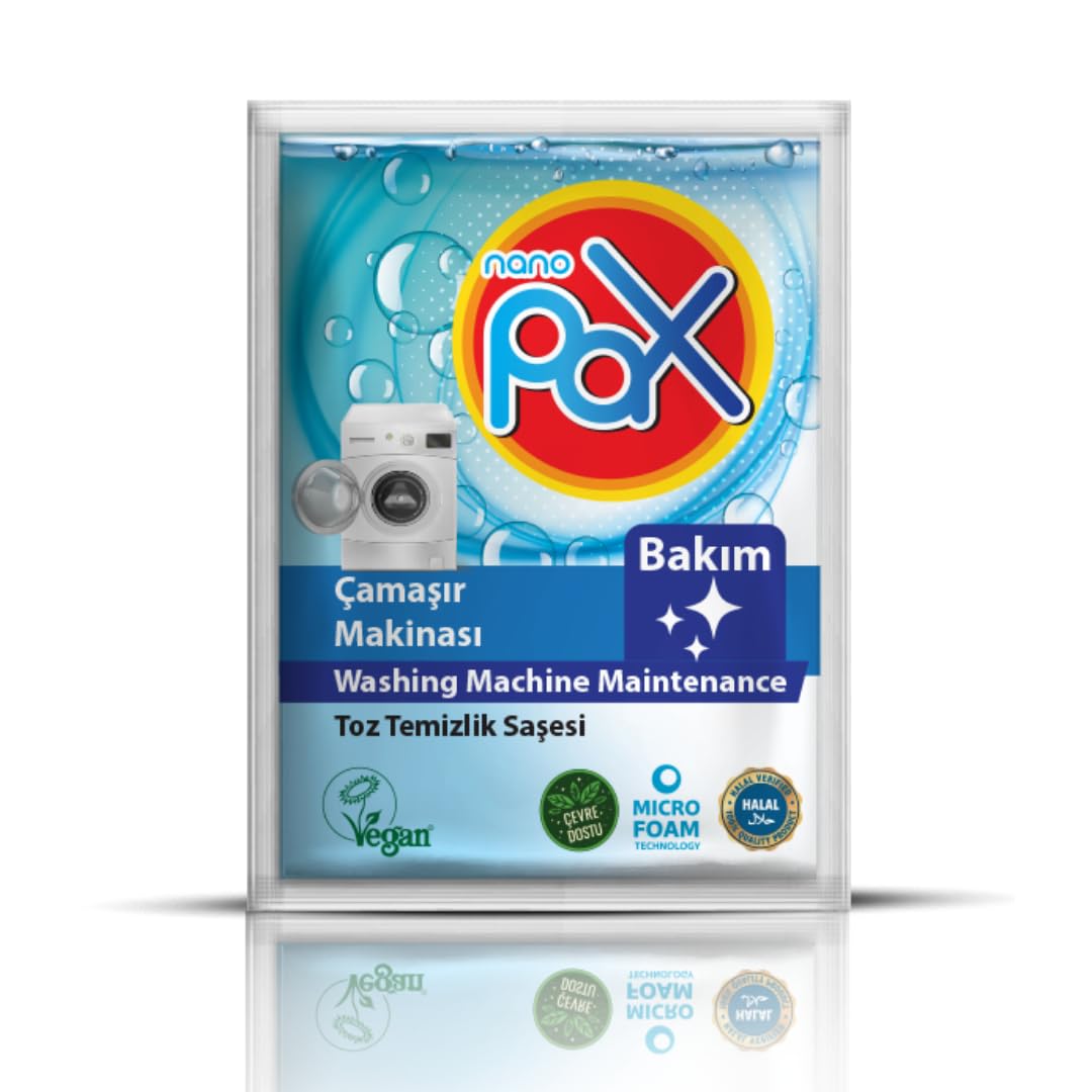 8 Adet Ultra Konsantre Çamaşır Makinesi Kazan Temizleme Bakım Tozu