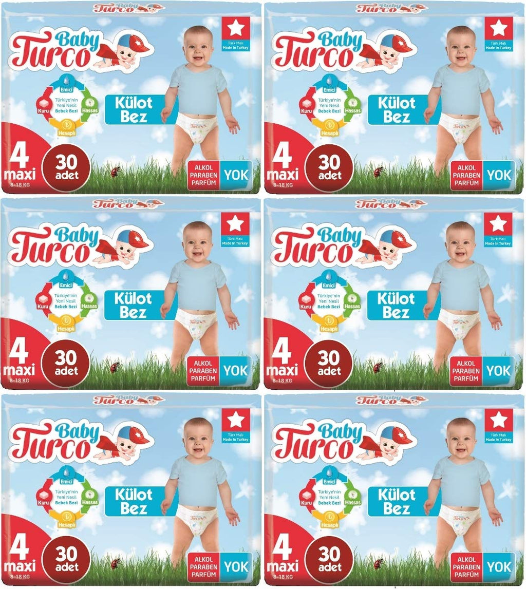 Baby Turco Külot Bez 4 Numara Maxi (8-18 Kg)