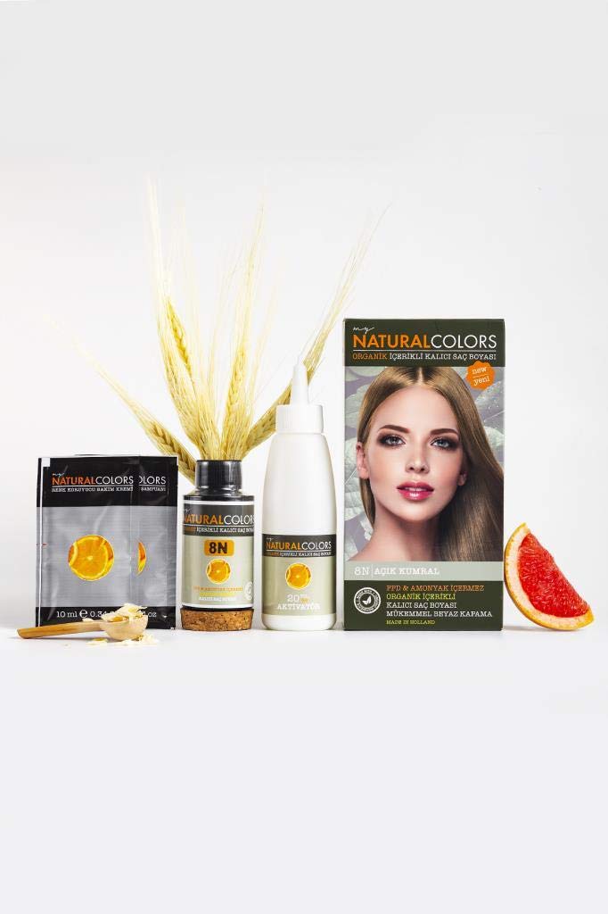 15 My Natural Colors Organic Kit Saç Boyası 8N Açık Kumral 50ml